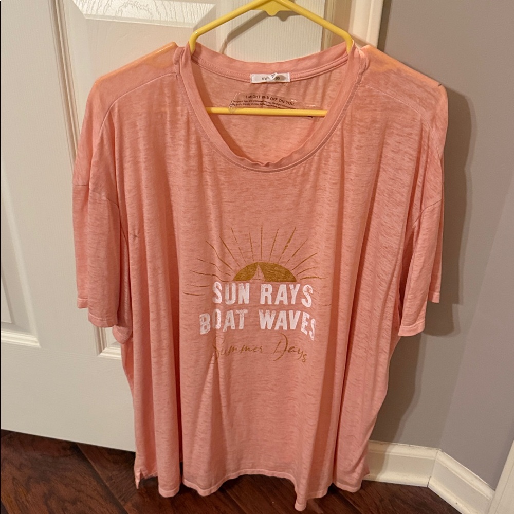 Maurices Soft orange/pink Tee